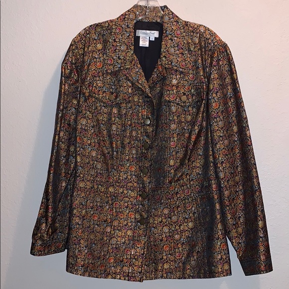 Coldwater Creek unique pattern multicolor blazer - Picture 1 of 4